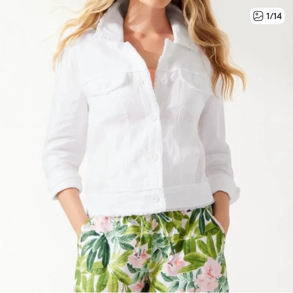 Tommy Bahama Two Palms Raw-Edge Linen Jacket - Picture 5 of 5